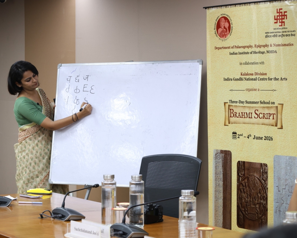 आईजीएनसीए एवं भारतीय विरासत संस्थान द्वारा ब्राह्मी लिपि पर त्रिदिवसीय कार्यशाला का शुभारम्भ